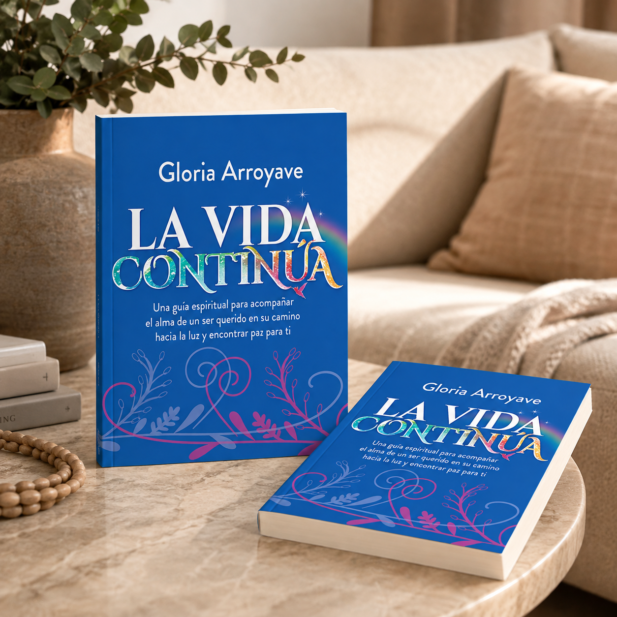Portada del libro La vida continúa, de Gloria Arroyave